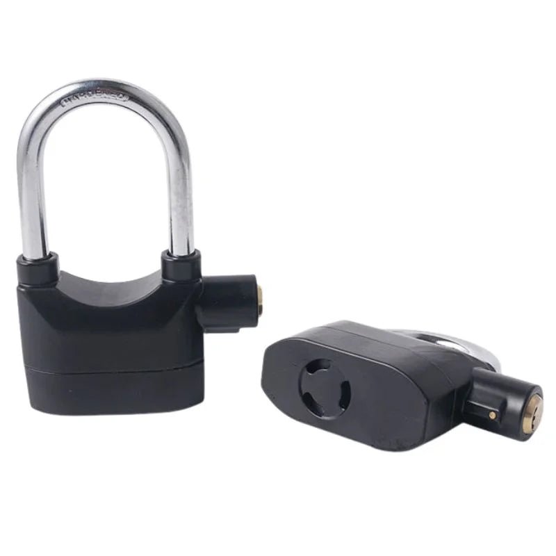 Heavy-duty metal alarm lock for outdoor security use