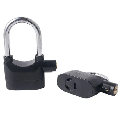 Heavy-duty metal alarm lock for outdoor security use