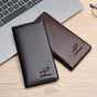 Kangaroo RFID long bifold wallet black with 8 card slots