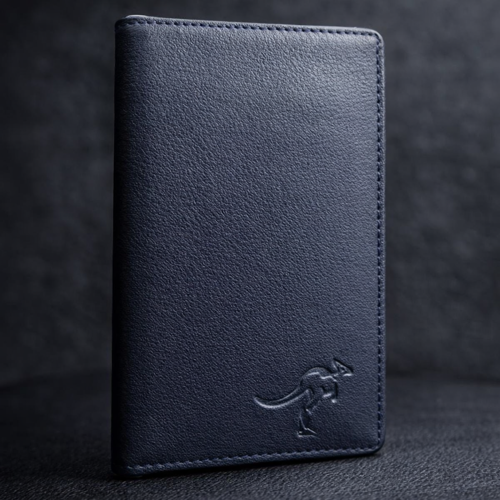 Luxury long leather wallet for business professionals