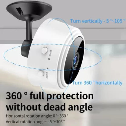 Magnetic mini camera for desk and room monitoring