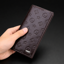 Monogram Luxe long wallet with zip around closure