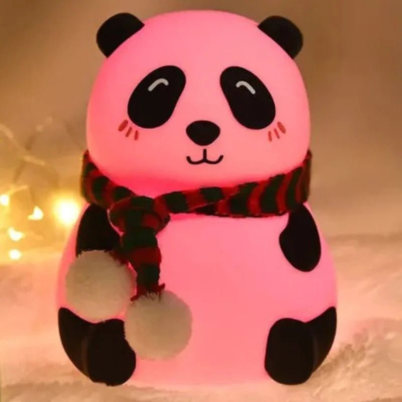 Panda shaped bedside lamp with color changing modes