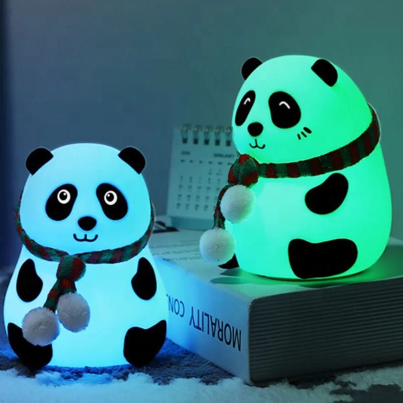 USB rechargeable panda night light for children