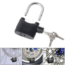Portable alarm security lock for bicycles and scooters