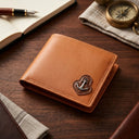 Premium black bifold wallet with 10 card slots