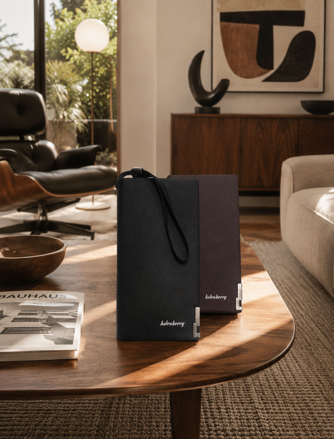 Premium black wallet for men and women