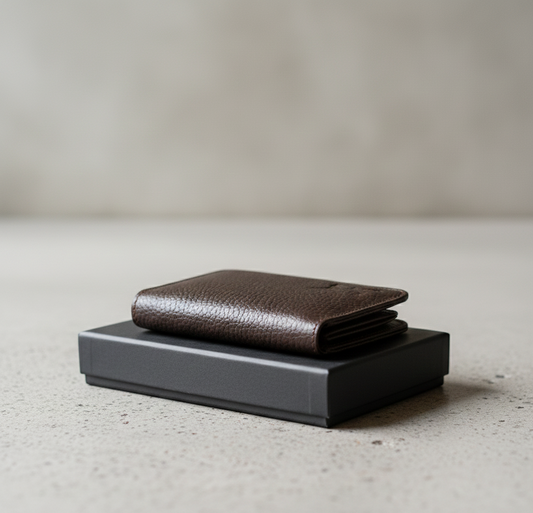 Premium cow leather wallet with multiple card slots