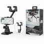 Rearview mirror phone holder with 360 degree rotation