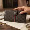 Slim long wallet for men and women