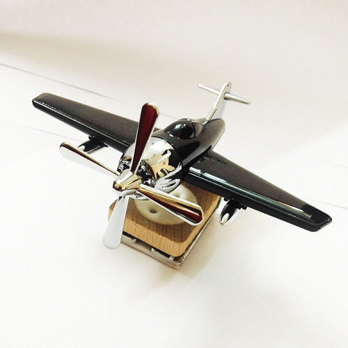 Solar aeroplane car perfume diffuser silver aircraft design