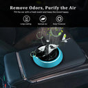 Solar powered dashboard air freshener with fragrance