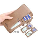 Unisex zipper wallet with gold zipper closure
