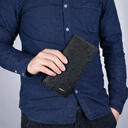 Zip around wallet with spacious cash compartments