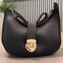 GrabitPK Luxury Crescent Shoulder Bag for Women Premium Faux Leather Handbag