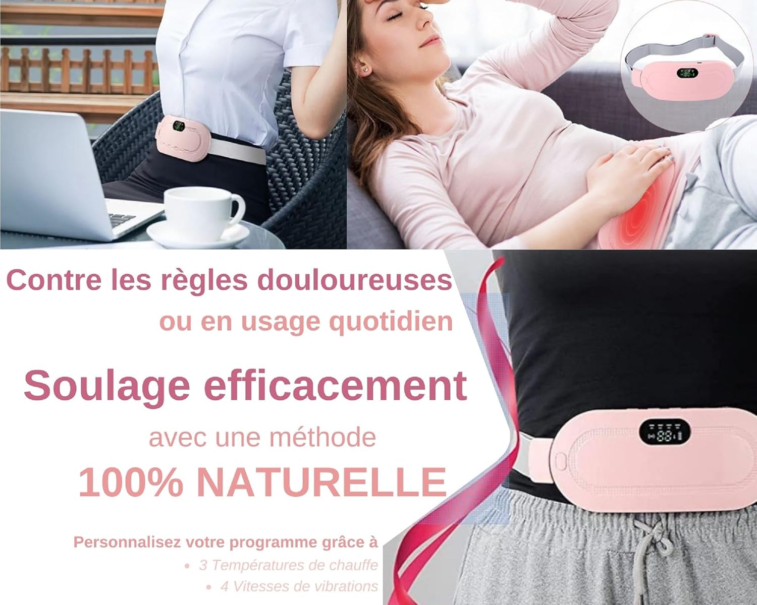 Lightweight heated comfort belt for home and travel use