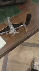 Solar energy airplane fragrance diffuser with rotating propeller