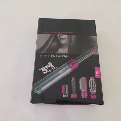 GrabitPK hair styling brush kit with dryer and curling accessories