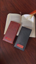 Elegant black long wallet for daily use